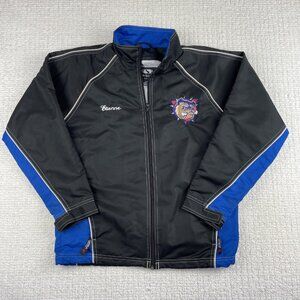 VINTAGE Y2K Hamilton Bulldogs Blue Jacket Youth Sz L (Men S) Name, read**